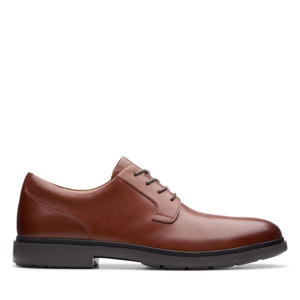 Clarks Mens Un Tailor Tie Wide Fit Shoes Brown | CA-8970654
